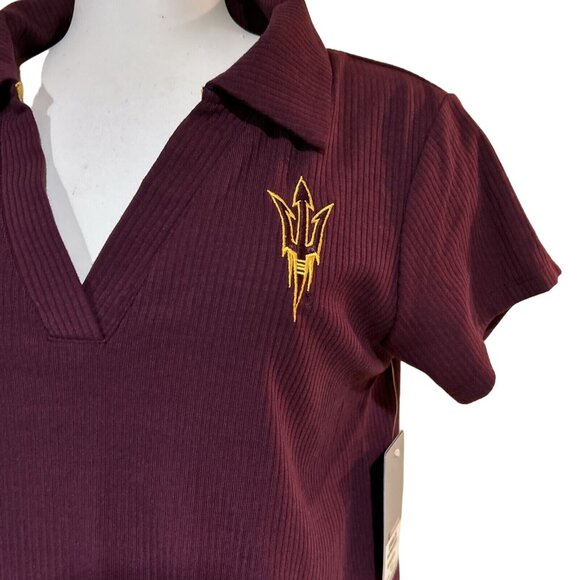 Colosseum NCAA Sun Devils Women’s Polo Shirt Medium New - Picture 3 of 7